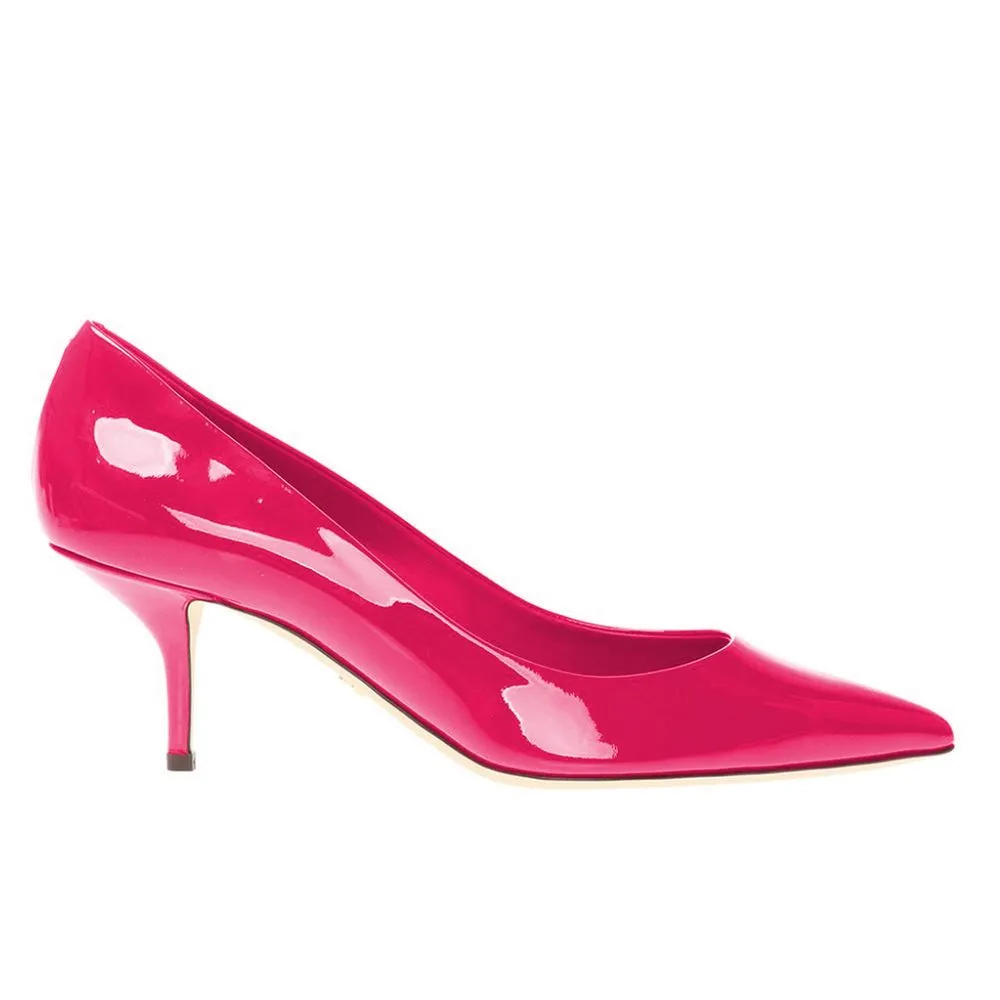 Dolce & Gabbana Women's Elegant Fuchsia Patent Calfskin Pumps