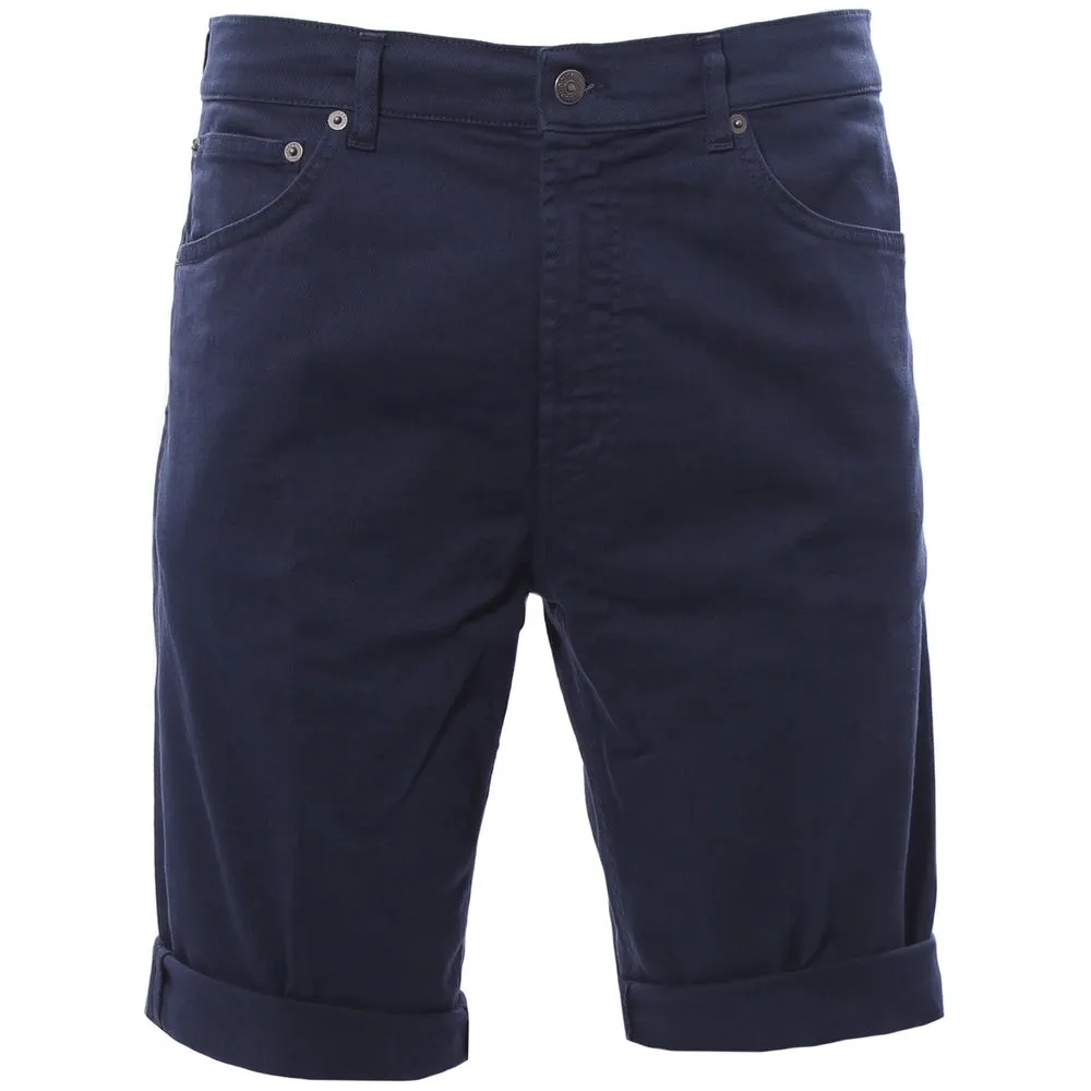 Dondup Men's Chic Dark Blue Stretch Cotton Shorts