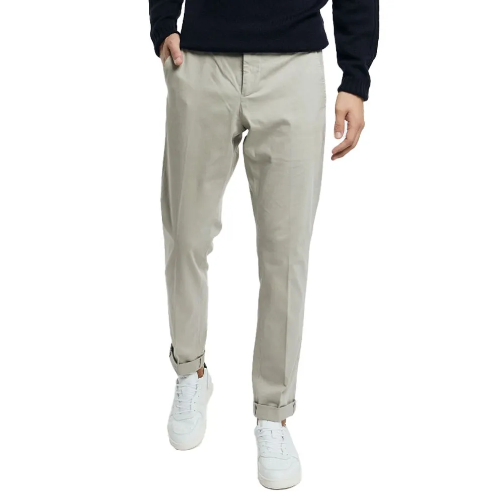 Dondup Men's Chic Gray Gaubert Chino Trousers