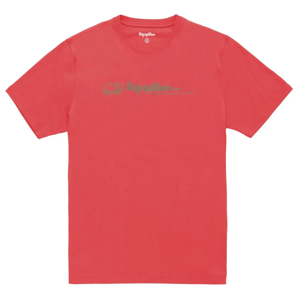 Refrigiwear Men's Elegant Cotton Crew-Neck Tee with Logo Print