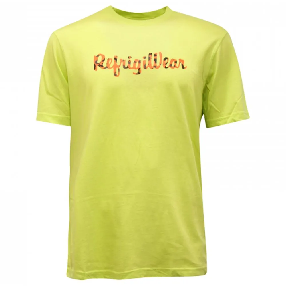 Refrigiwear Men's Sunshine Yellow Logo Crew-Neck Tee