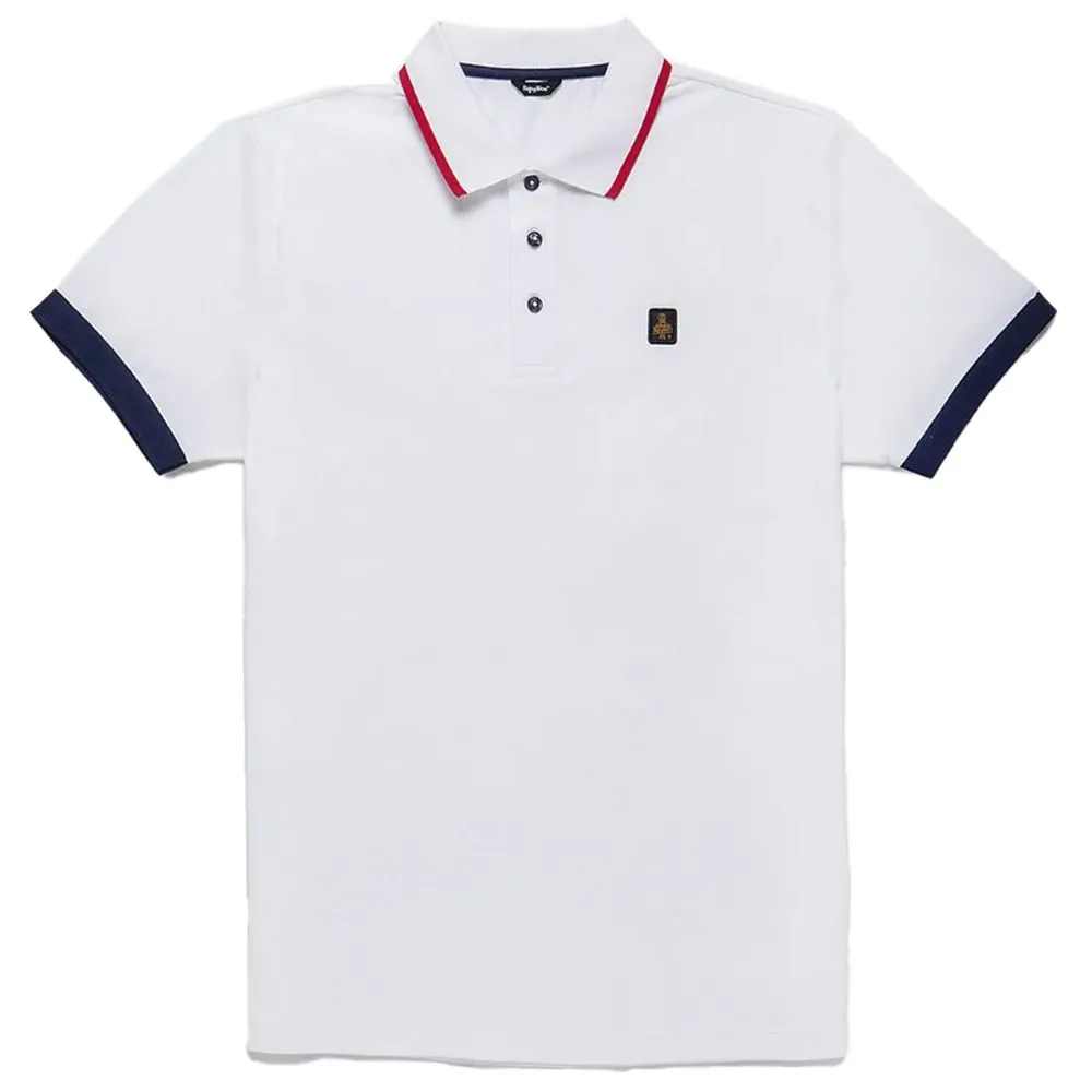 Refrigiwear Men's Contrast Collar Cotton Polo Shirt
