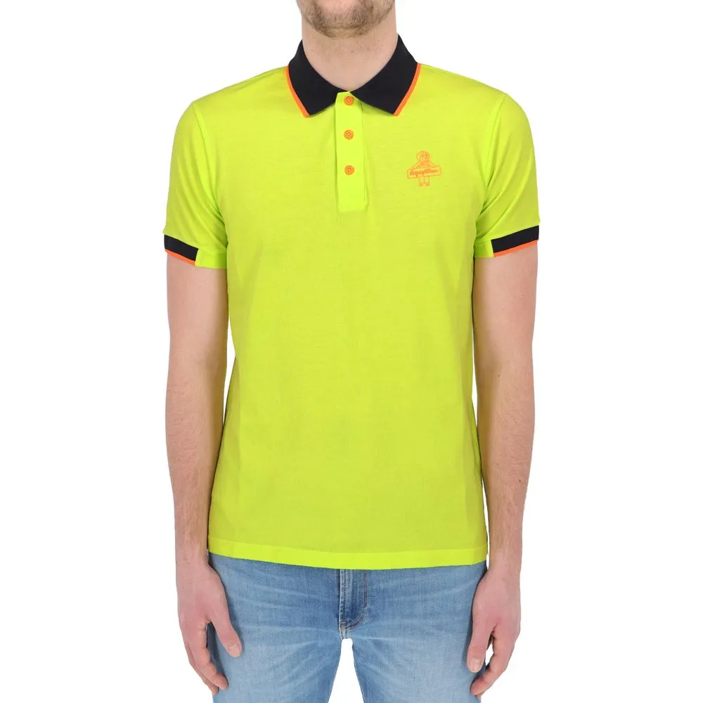 Refrigiwear Men's Sunshine Yellow Cotton Polo with Contrast Accents