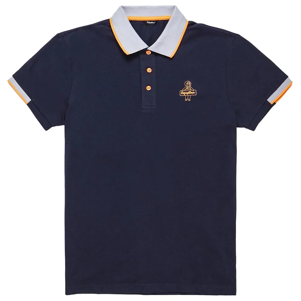 Refrigiwear Men's Chic Contrast Collar Cotton Polo