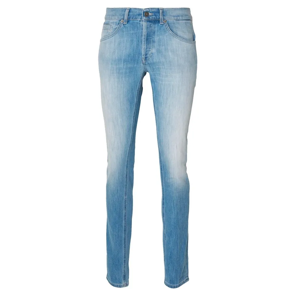 Dondup Men's Sleek Light Blue Stretch Denim for Men