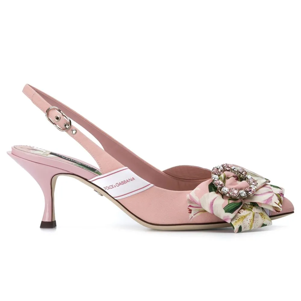 Dolce & Gabbana Women's Chic Pink Leather Sneakers with Logo Accent