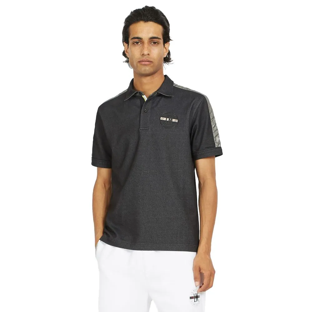 La Martina Men's Sleek Cotton Blend Polo Shirt with Logo