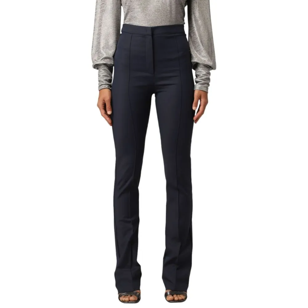 Patrizia Pepe Women's Sleek High Waist Flared Ankle Trousers