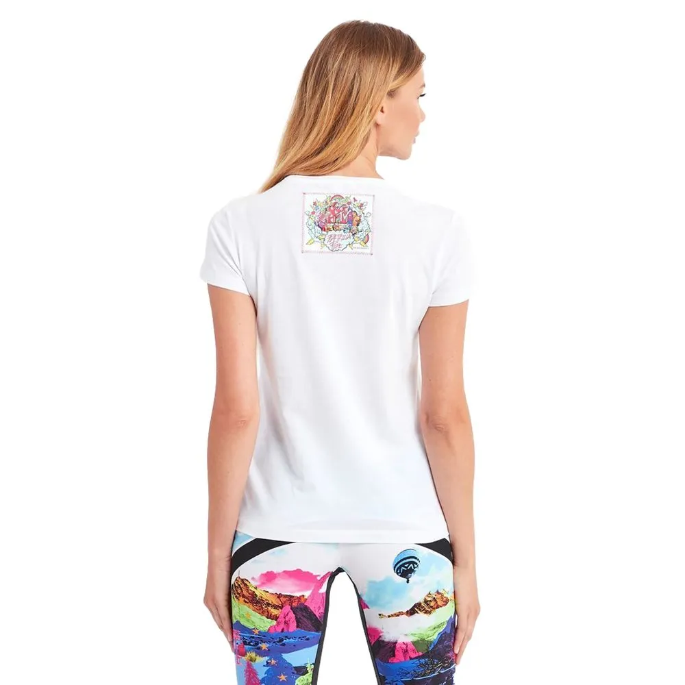 Patrizia Pepe Women's Sequin-Embellished MTV Logo Cotton Tee