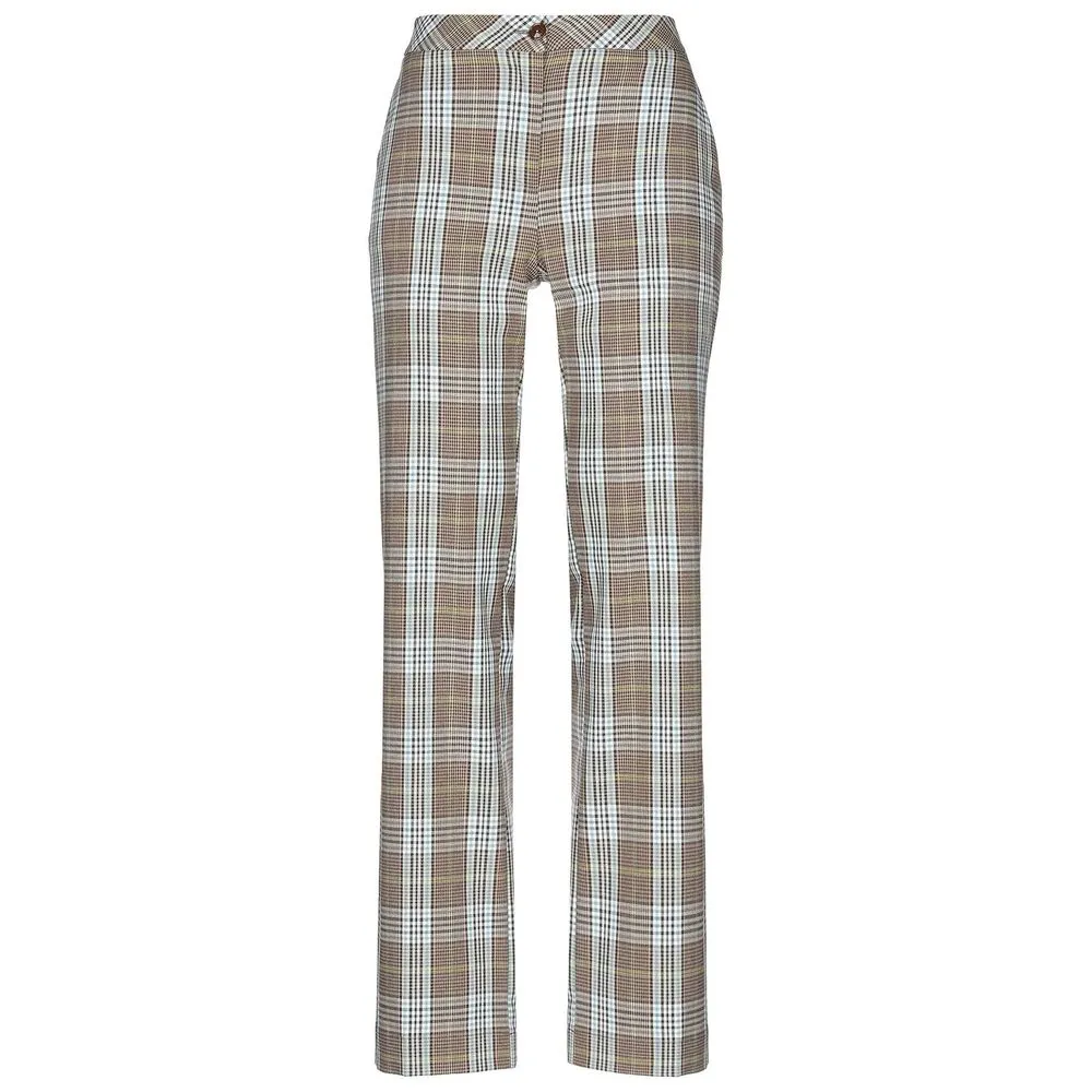 Patrizia Pepe Women's Chic Tartan Print Trousers