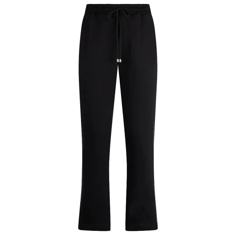 Patrizia Pepe Women's Elegant Cotton Sweatpants with Rhinestone Accent