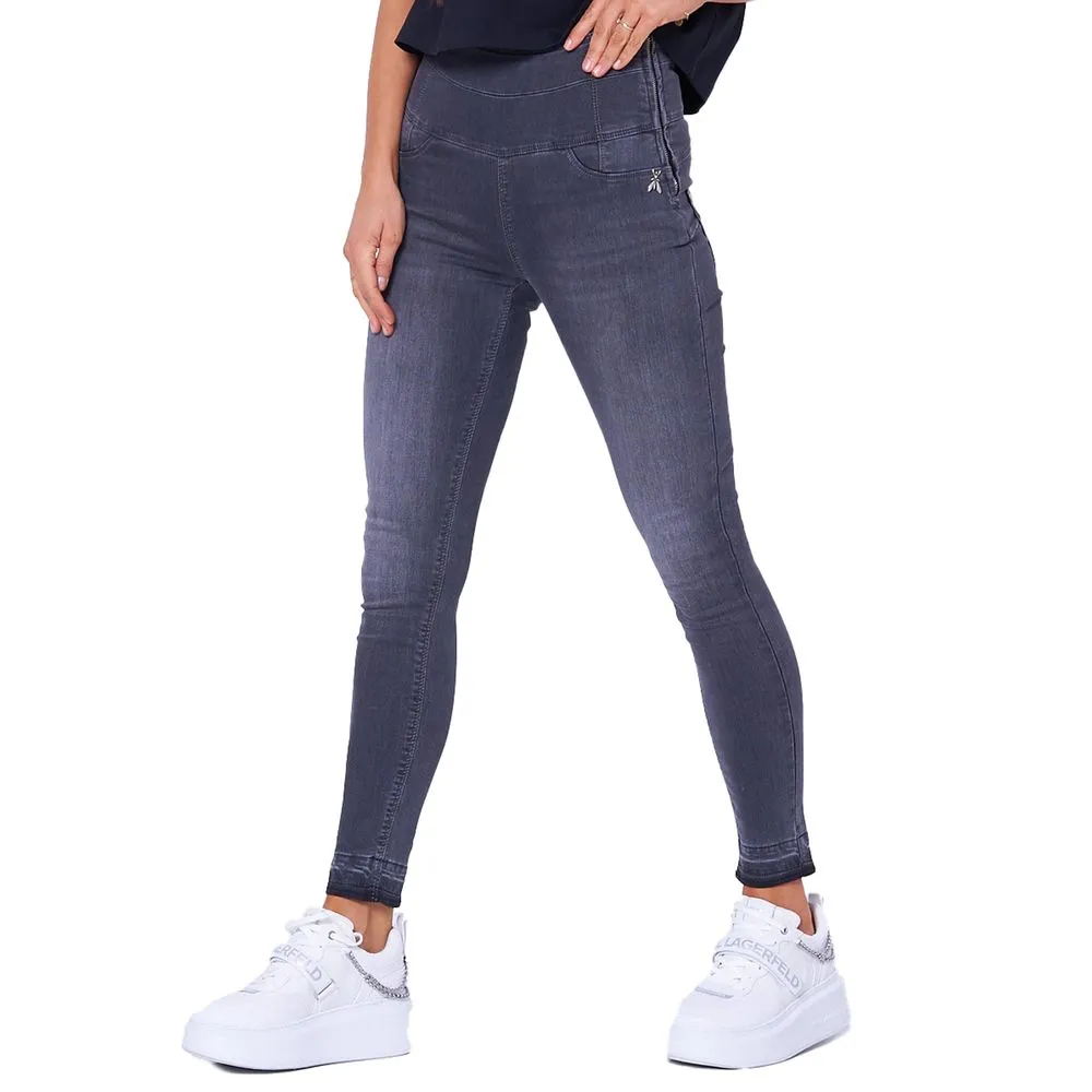 Patrizia Pepe Women's Chic High-Waisted Grey Skinny Jeggings