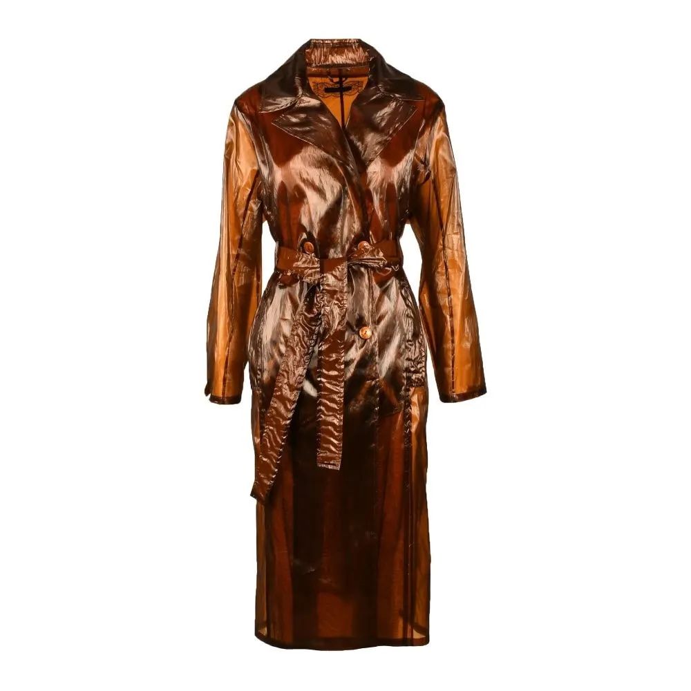 Patrizia Pepe Women's Elegant Copper Toned Trench Coat