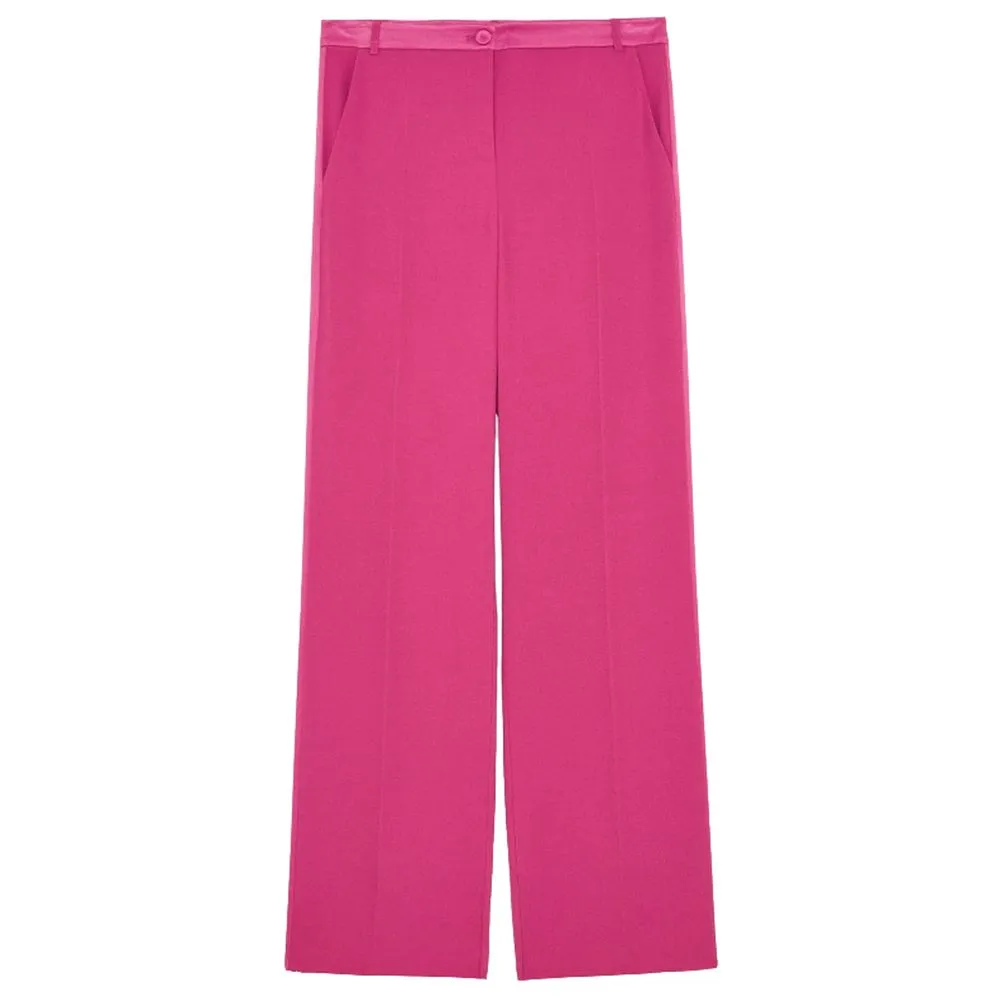 Patrizia Pepe Women's Elegant Fuchsia Palazzo Trousers