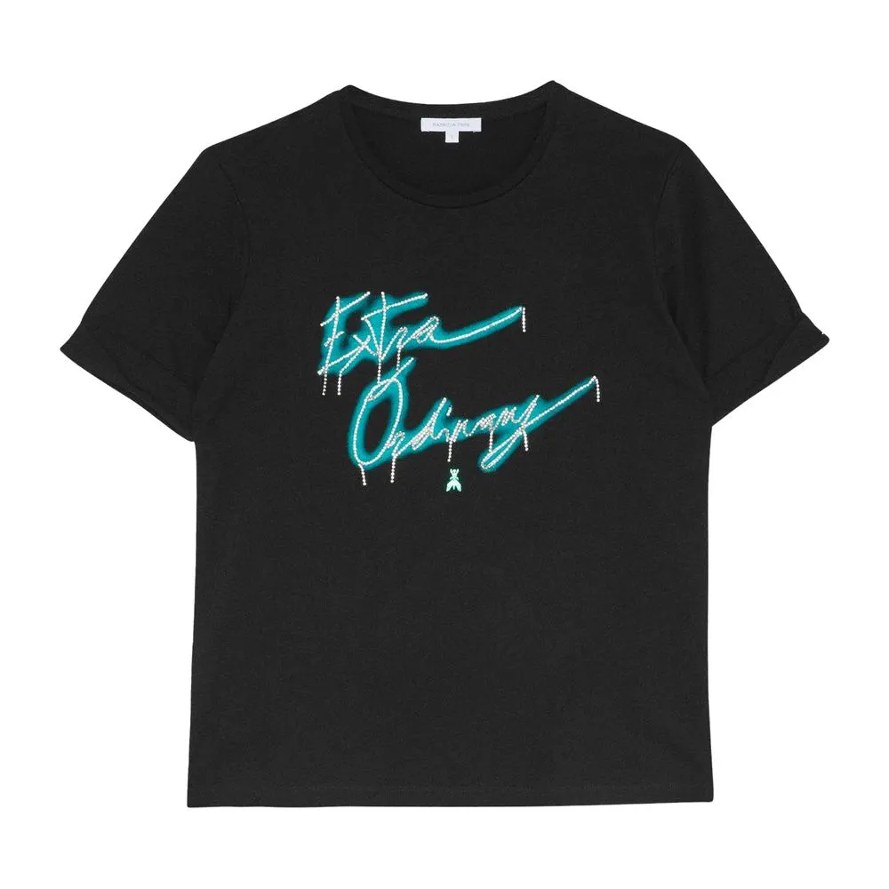Patrizia Pepe Women's Glam Rhinestone Cotton Tee