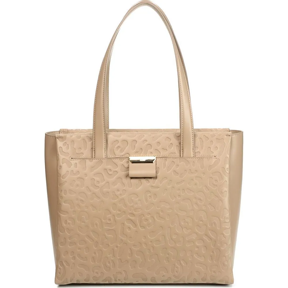Cavalli Class Women's Elegant Spotted Print Calfskin Shoulder Bag