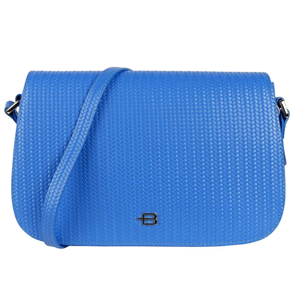 Baldinini Trend Women's Woven Motif Calfskin Shoulder Bag