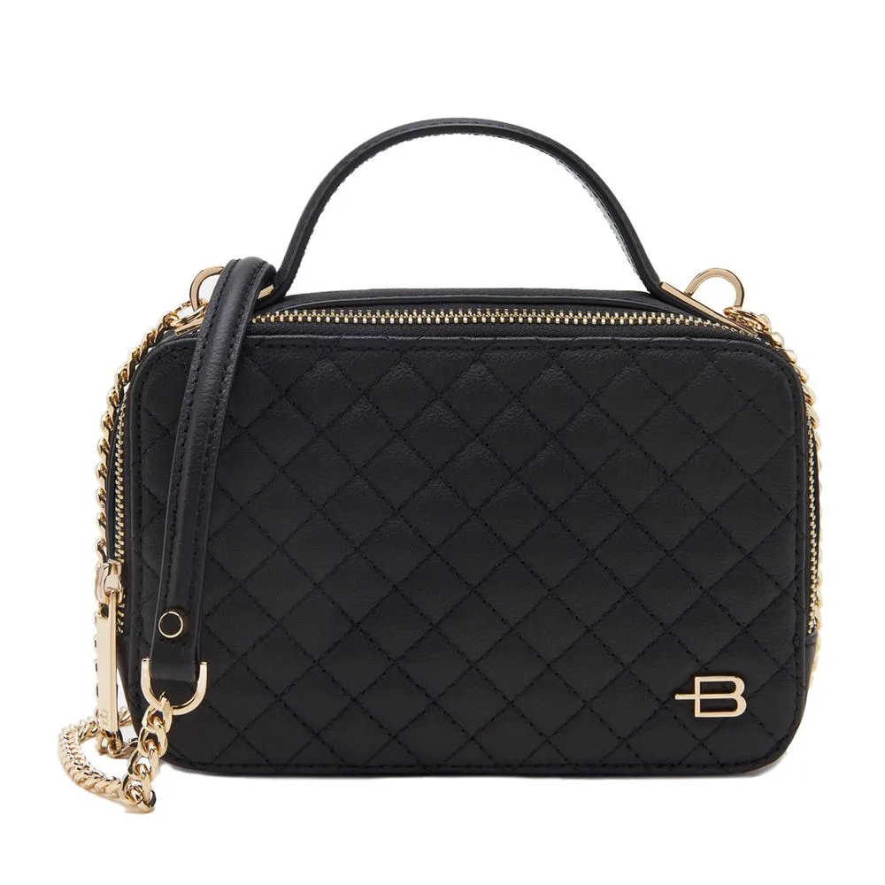 Baldinini Trend Women's Chic Quilted Calfskin Camera Handbag