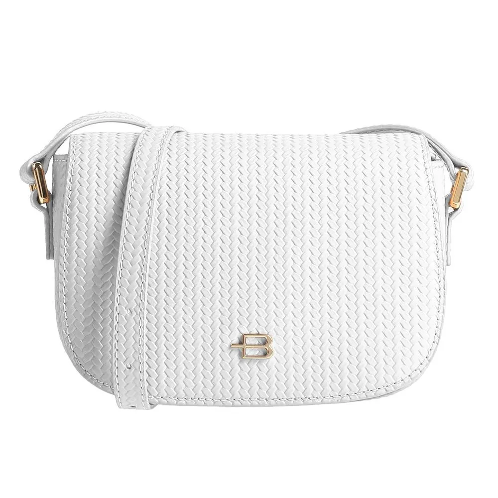 Baldinini Trend Women's Chic Woven Calfskin Crossbody Bag