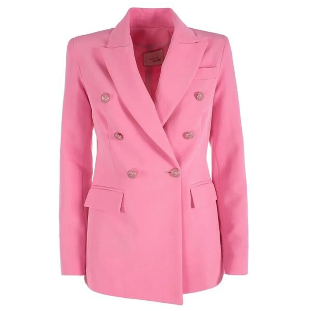 Yes Zee Women's Elegant Pink Nylon Classic Jacket