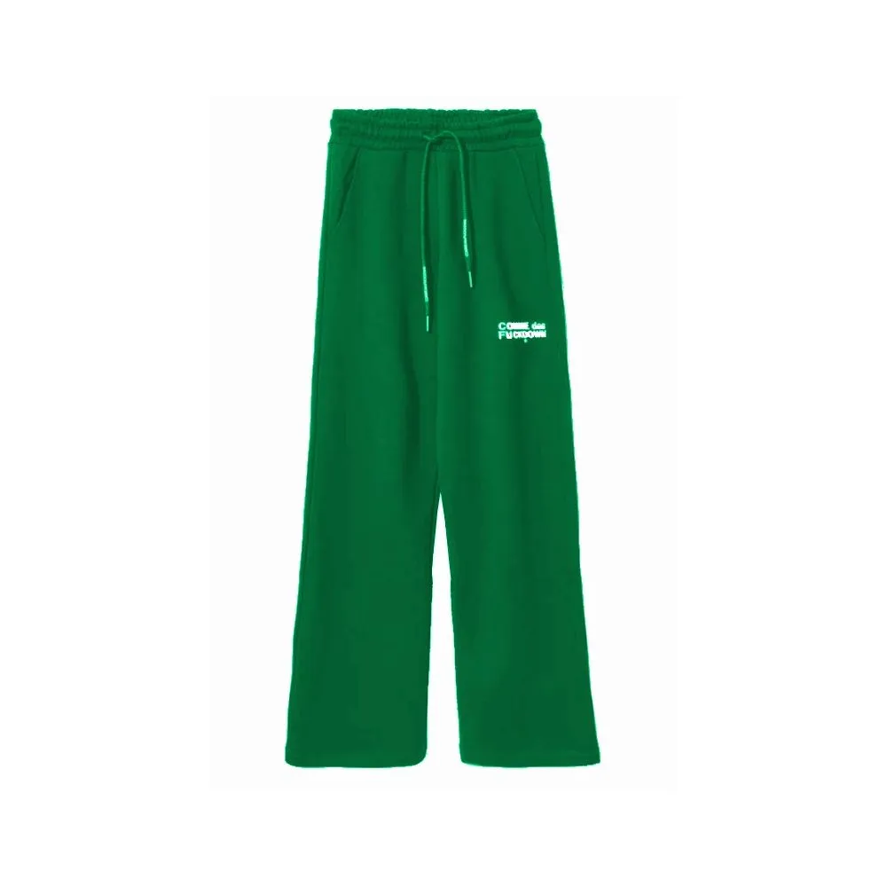 Comme Des Fuckdown Women's Chic Cotton Tracksuit Trousers with Logo Detail