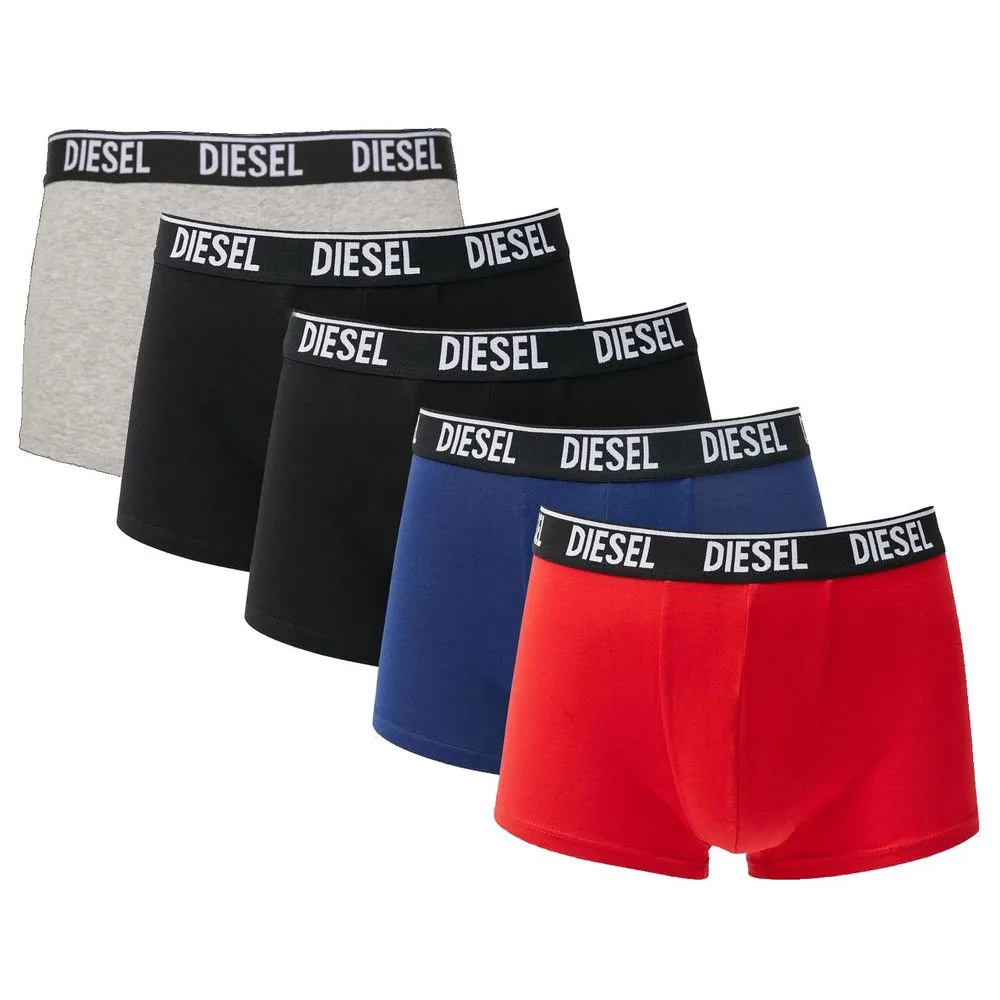 Diesel Men's Essential Stretch Cotton Boxer Shorts Quintet