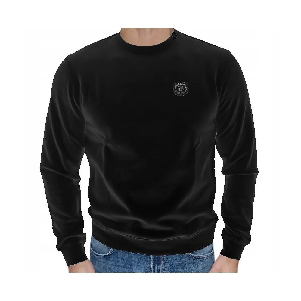 Plein Sport Men's Black Cotton Men's Sweatshirt