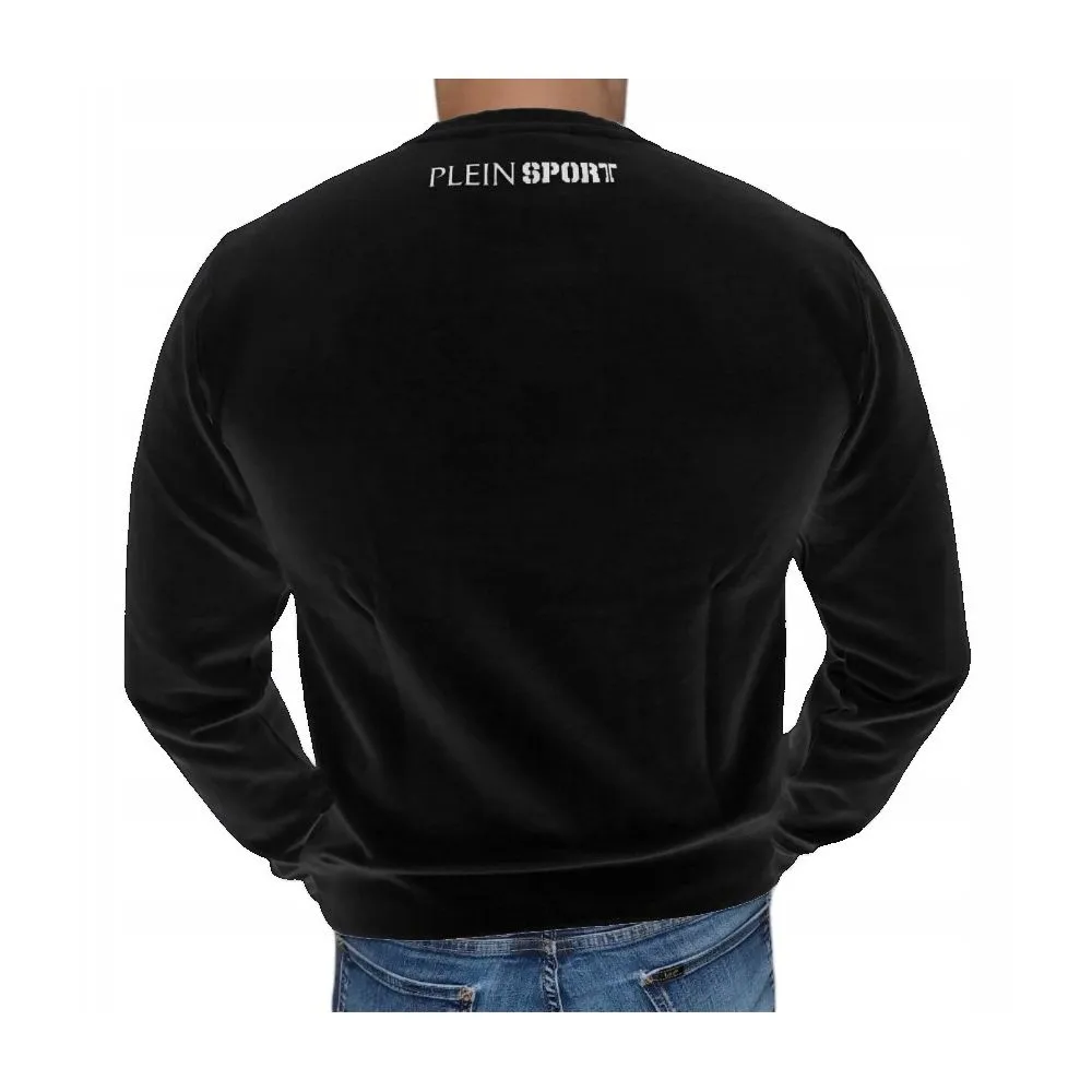 Plein Sport Men's Black Cotton Men's Sweatshirt