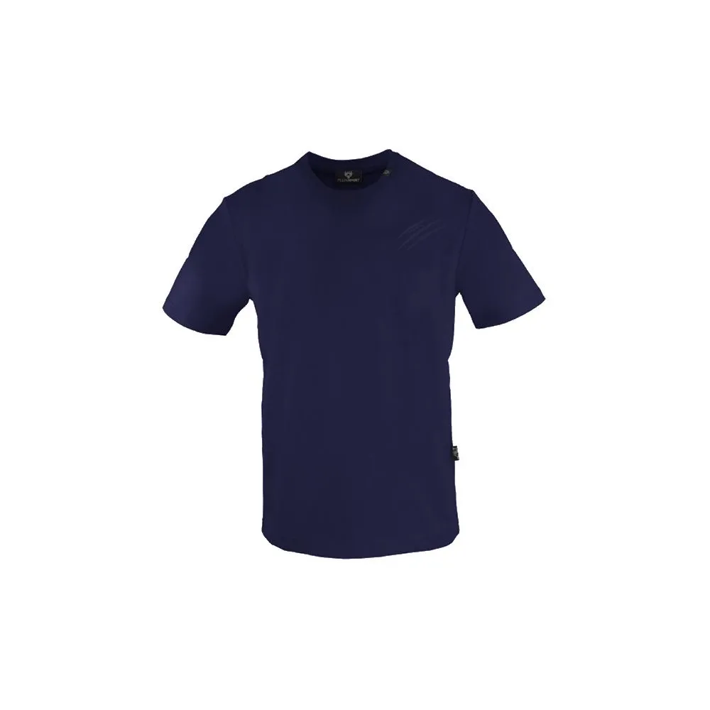 Plein Sport Men's Blue Cotton Men's T-Shirt