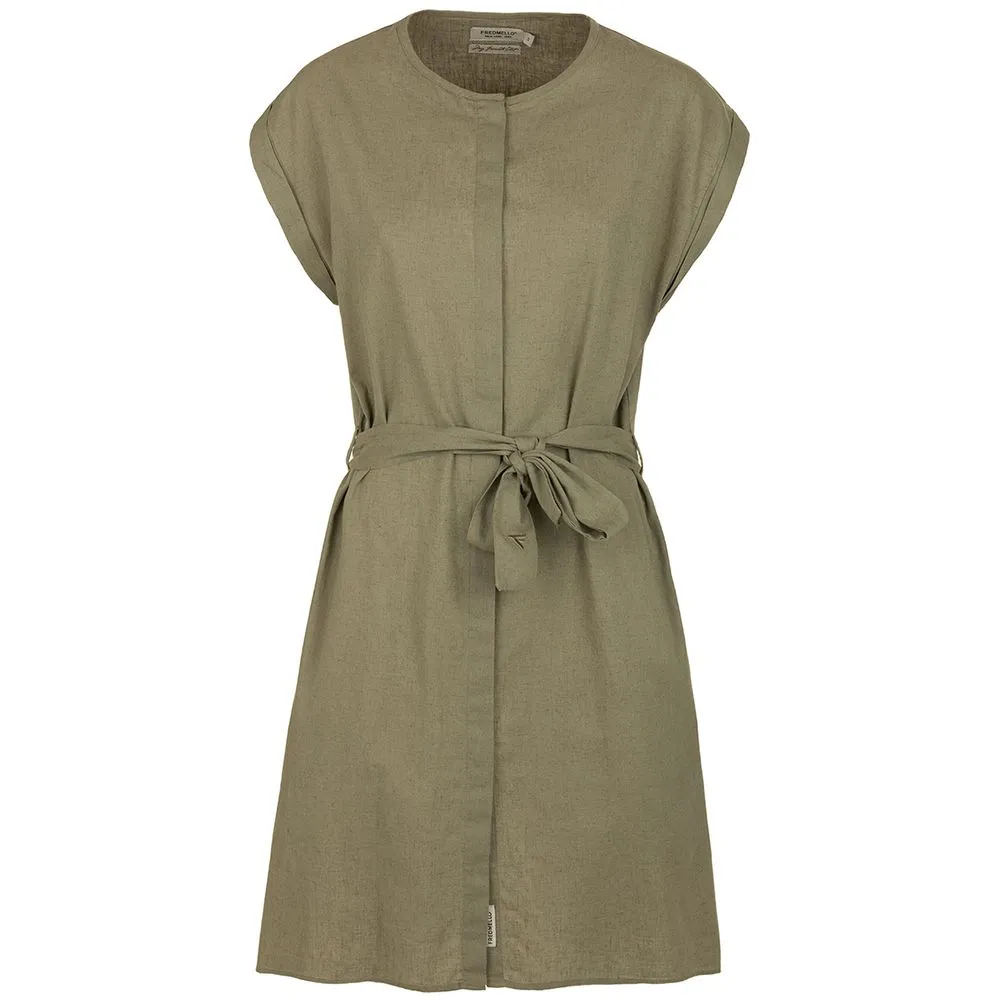 Fred Mello Women's Green Cotton Women's Dress