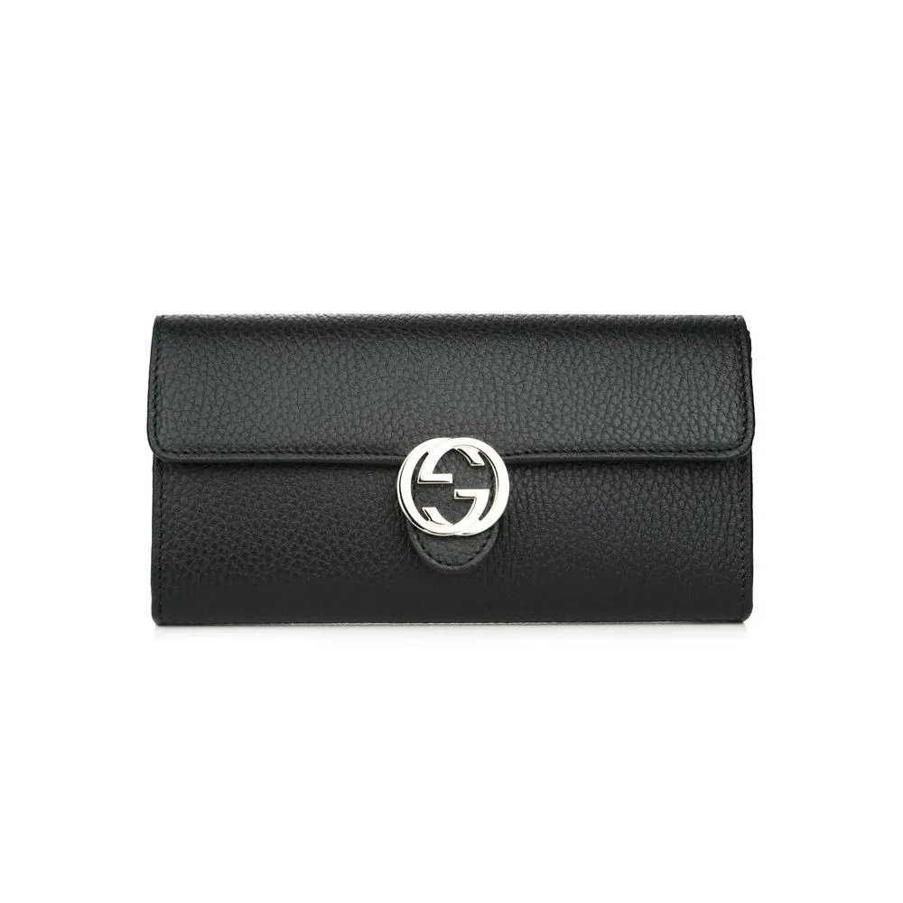Gucci Women's Elegant Calfskin Leather Chain Wallet