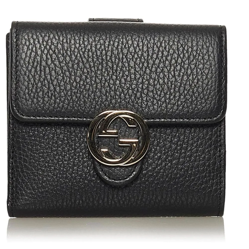 Gucci Women's Elegant Bifold Leather Wallet with Coin Purse
