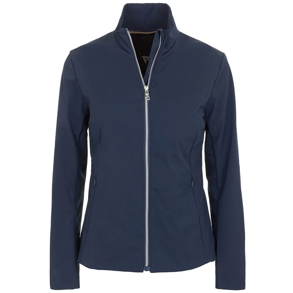 Fred Mello Women's Chic Blue Technical Fabric Jacket