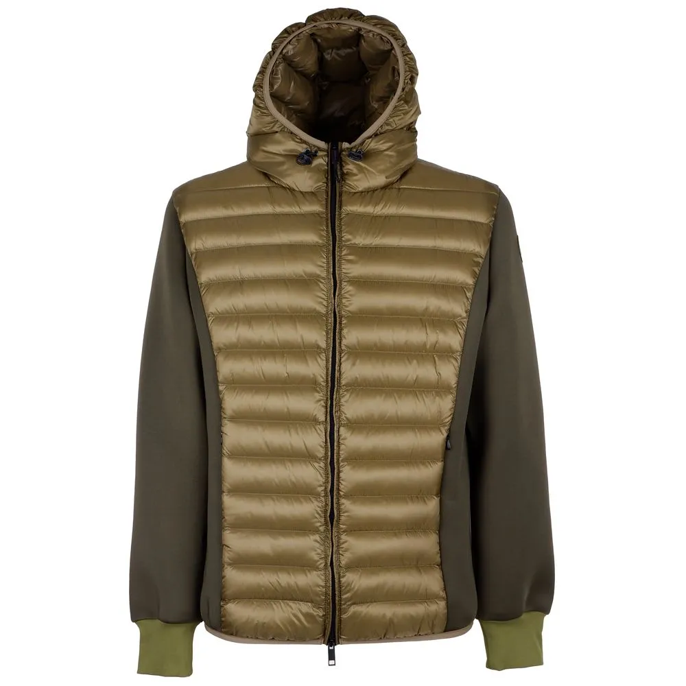 Centogrammi Men's Sleek Nylon Down Jacket - Duck-Padded Warmth