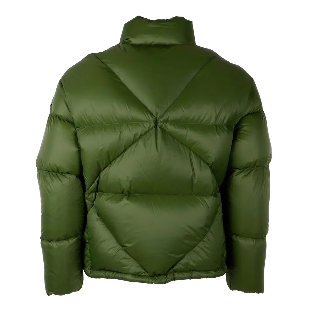 Centogrammi Women's Chic Green Nylon Puffer Jacket