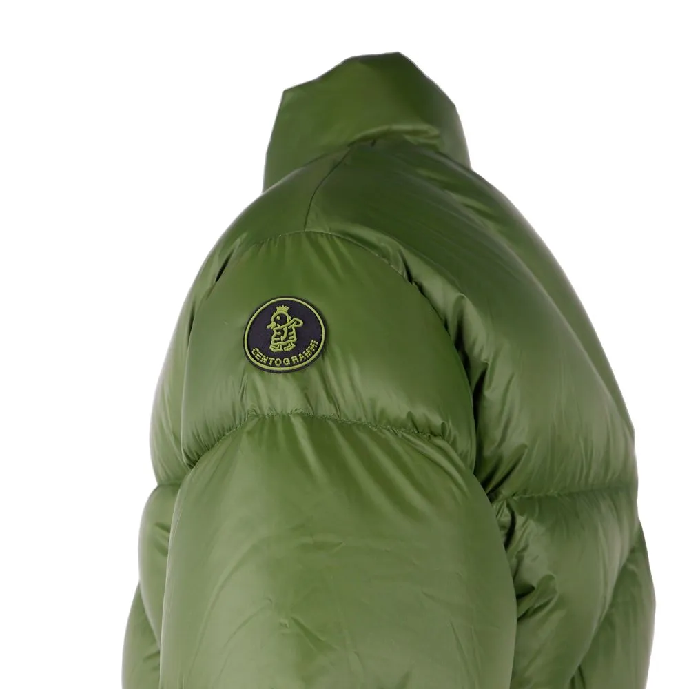 Centogrammi Women's Chic Green Nylon Puffer Jacket