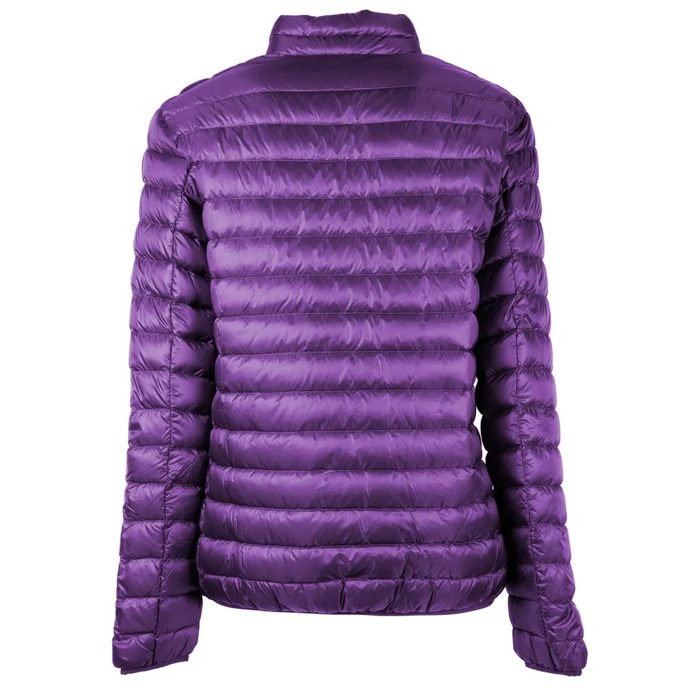 Centogrammi Women's Chic Purple Nylon Down Jacket