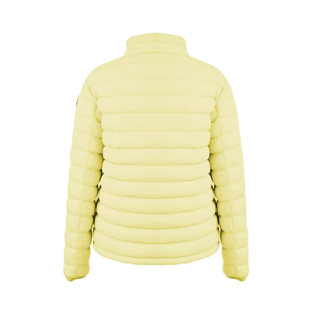 Centogrammi Women's Chic Yellow Nylon Down Jacket