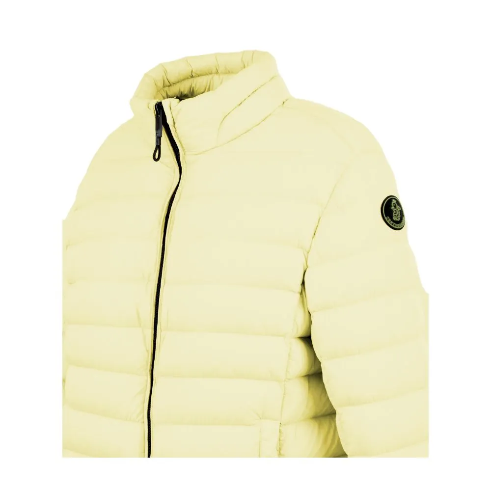 Centogrammi Women's Chic Yellow Nylon Down Jacket