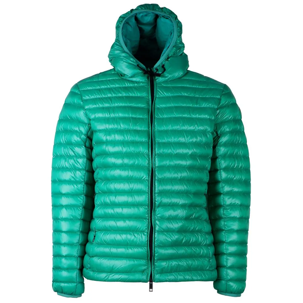 Centogrammi Women's Chic Green Nylon Down Jacket