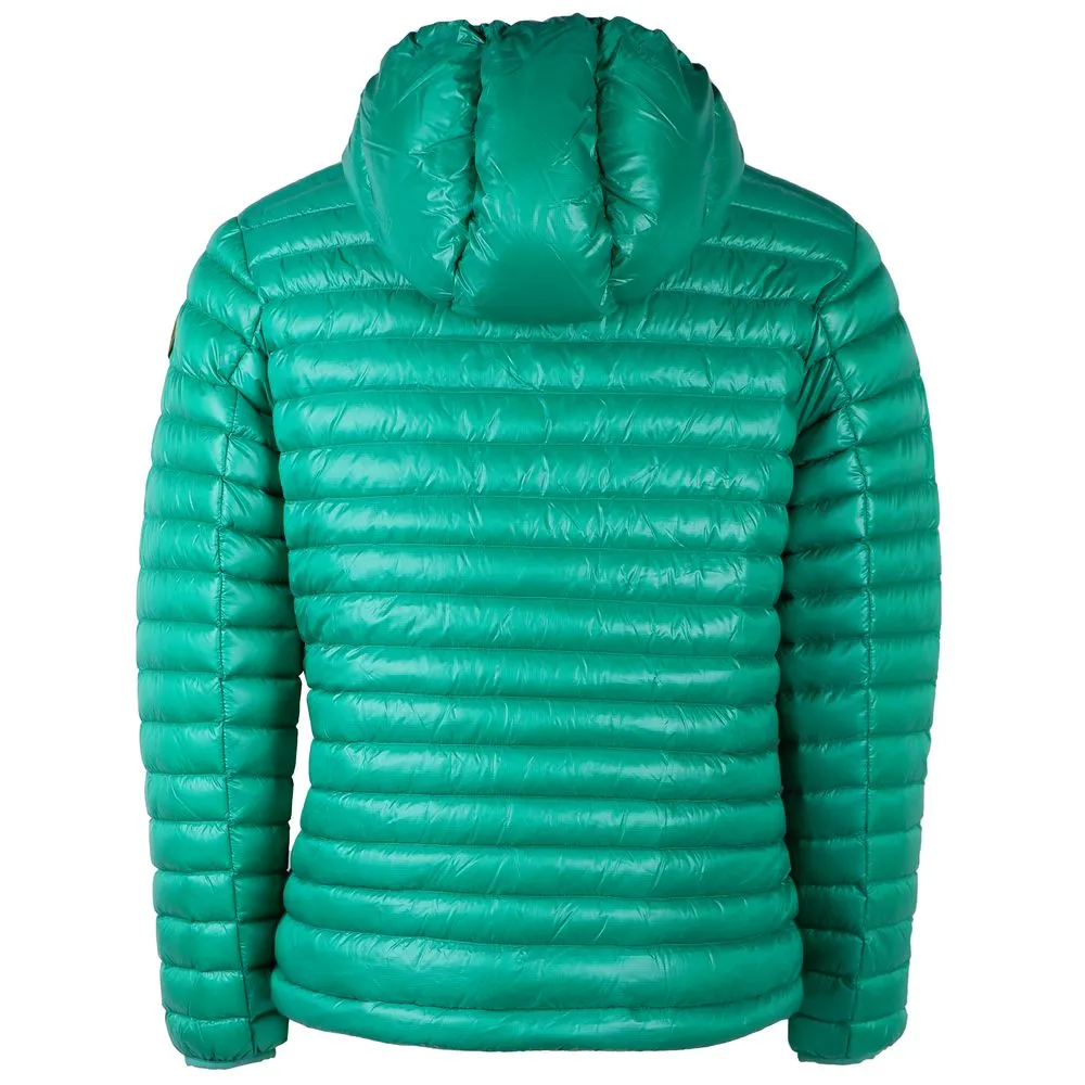 Centogrammi Women's Chic Green Nylon Down Jacket