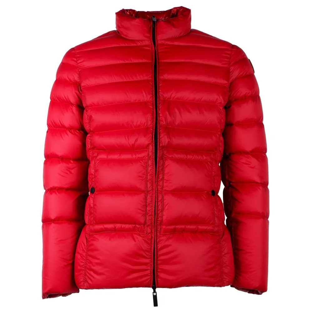 Centogrammi Women's Reversible Red Nylon Duck Down Jacket