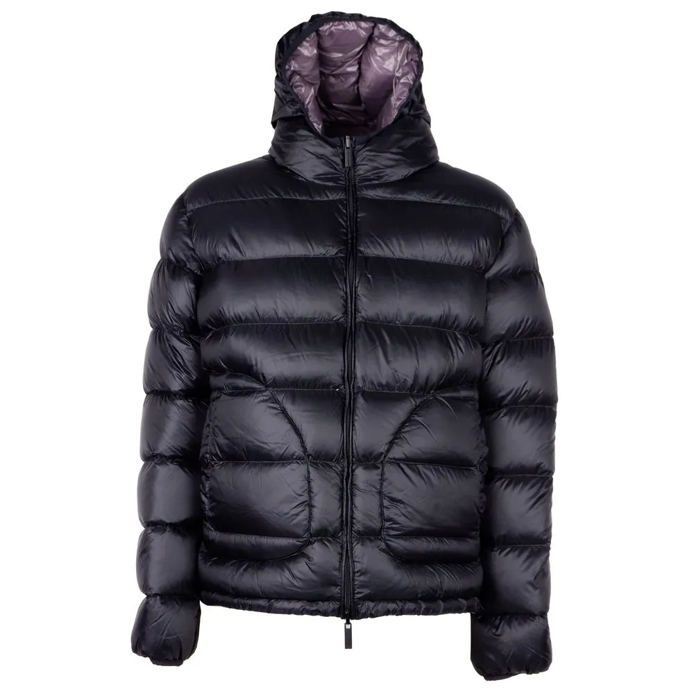 Centogrammi Men's Reversible Hooded Down Jacket - Dual Tone Luxury