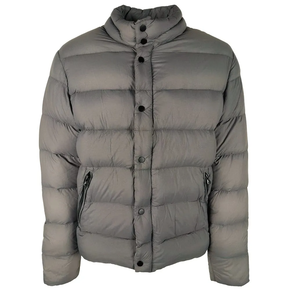 Centogrammi Men's Sleek Garment-Dyed Down Jacket