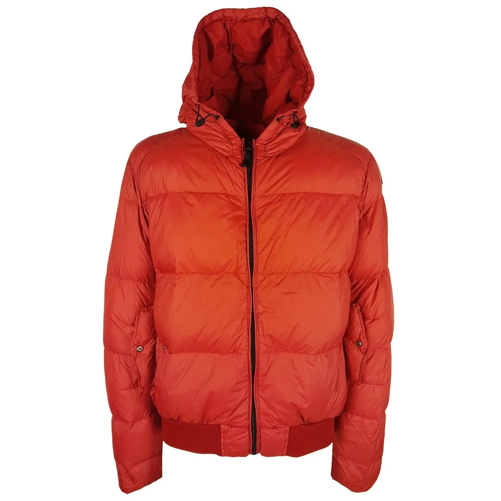 Centogrammi Men's Elegant Pink Garment-Dyed Down Jacket