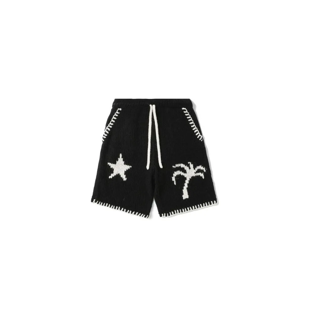 Palm Angels Men's Iconic Oversized Woolen Shorts