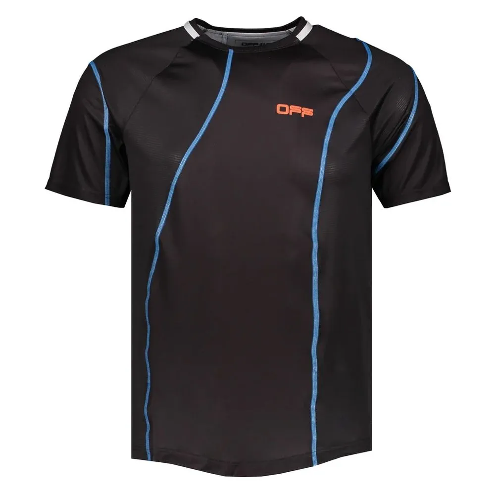 Off-White Men's Sleek Active Black Technical T-Shirt
