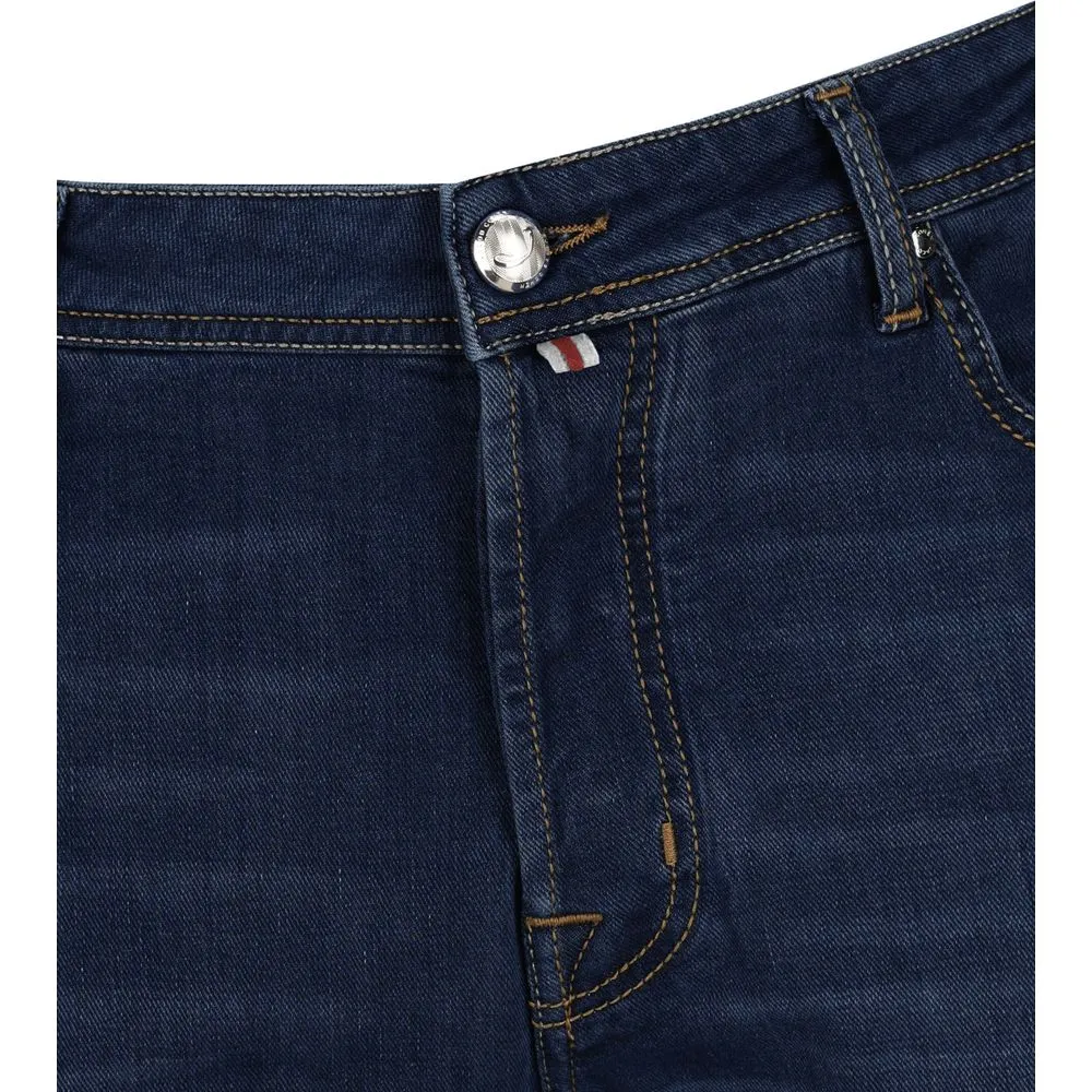 Jacob Cohen Men's Sleek Dark Blue Slim Fit Denim Elegance