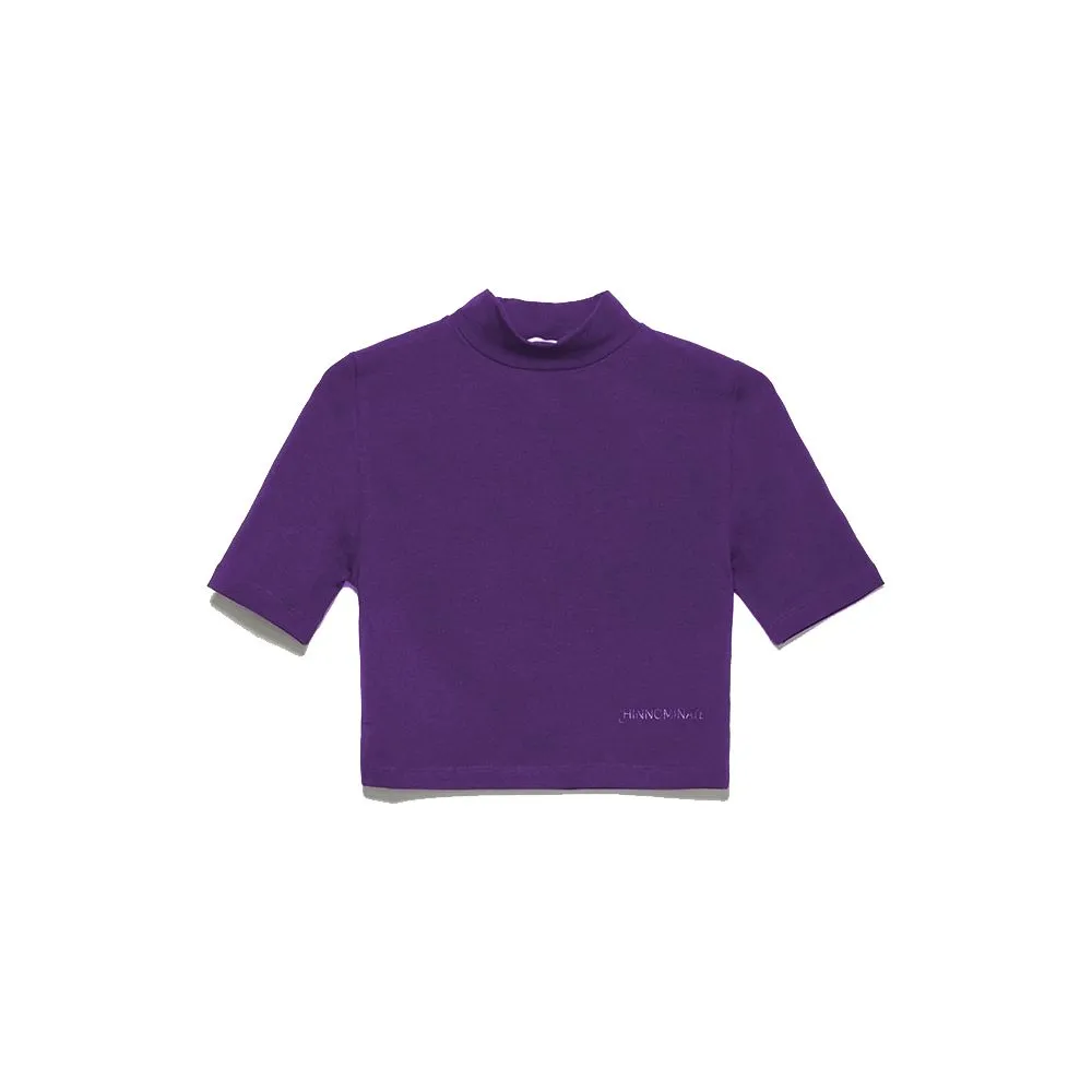 Hinnominate Women's Chic Purple Bi-Elastic Crop Top