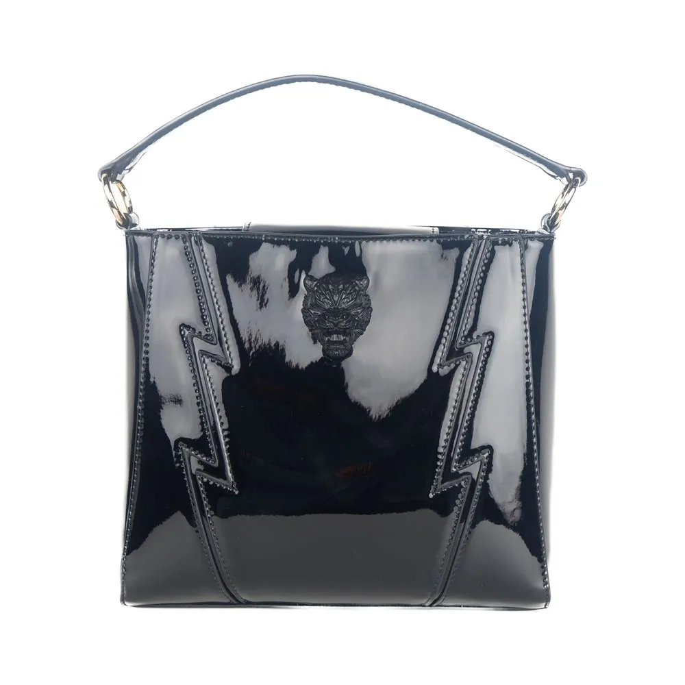 Plein Sport Women's Sleek Patent Effect Crossbody Bag